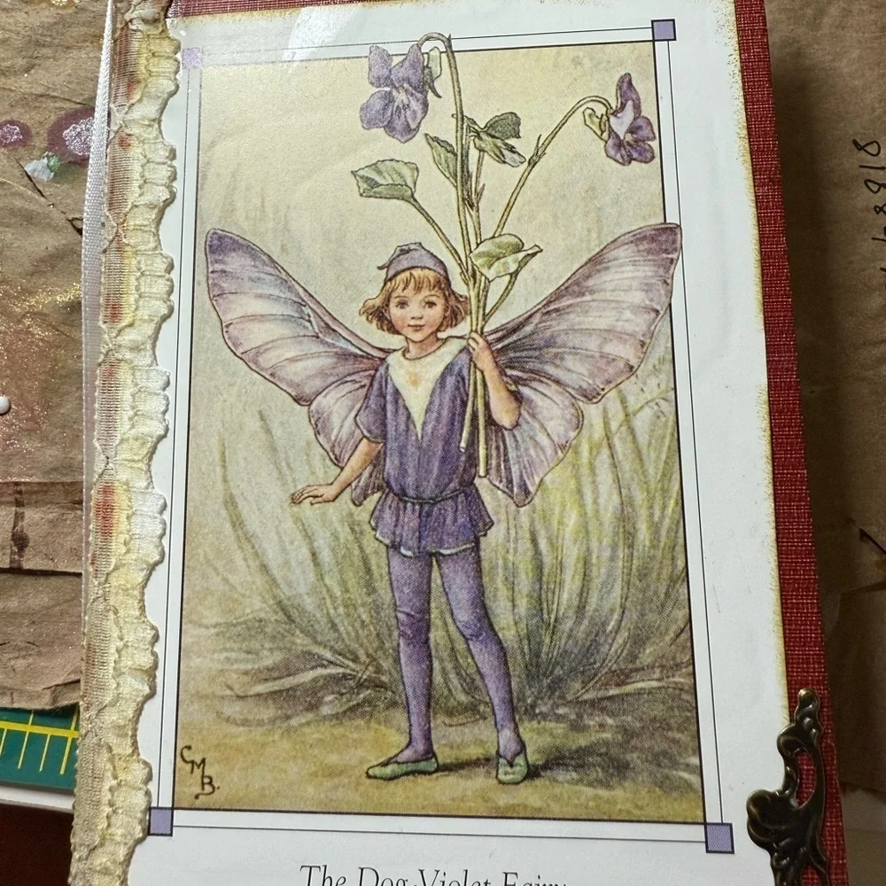 Handmade Journal The Dog Violet Fairy Book Cover